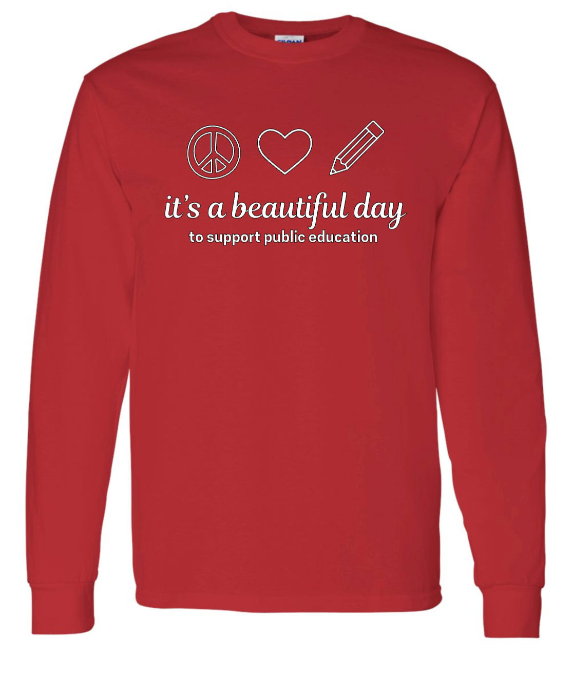 Red for Ed ☮️❤️✏️(long sleeve)
