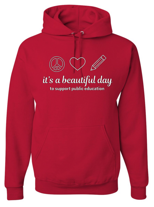 Red for Ed ☮️❤️✏️ (hoodie)