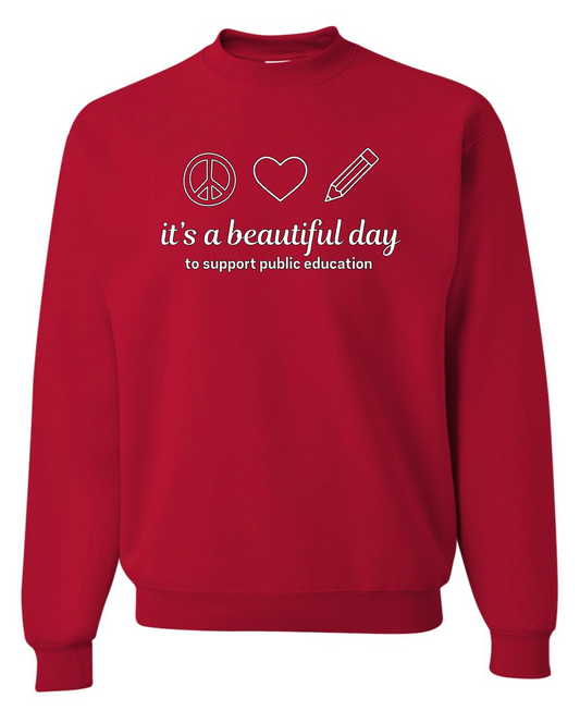 Red for Ed☮️❤️✏️(sweatshirt)